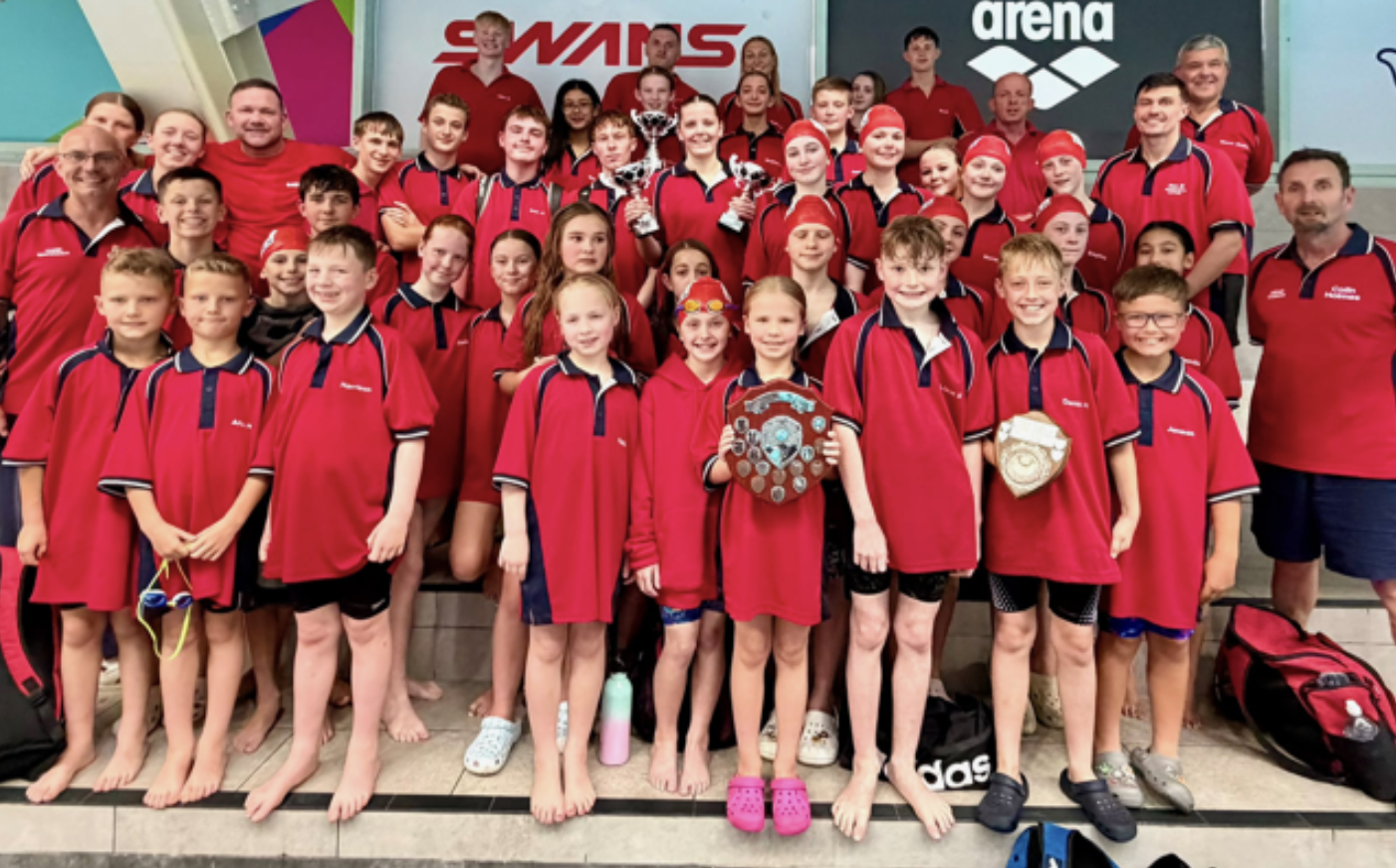 Ashton-under-Lyne Swimming Club members celebrate their gala success