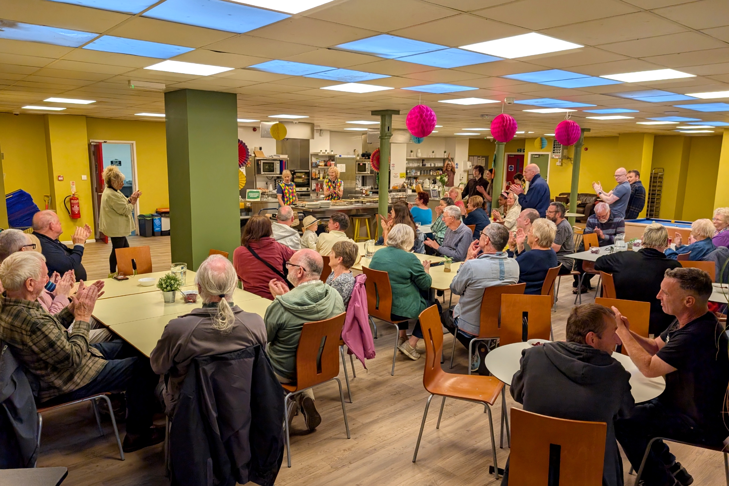 Emmaus Mossley volunteers at pie supper