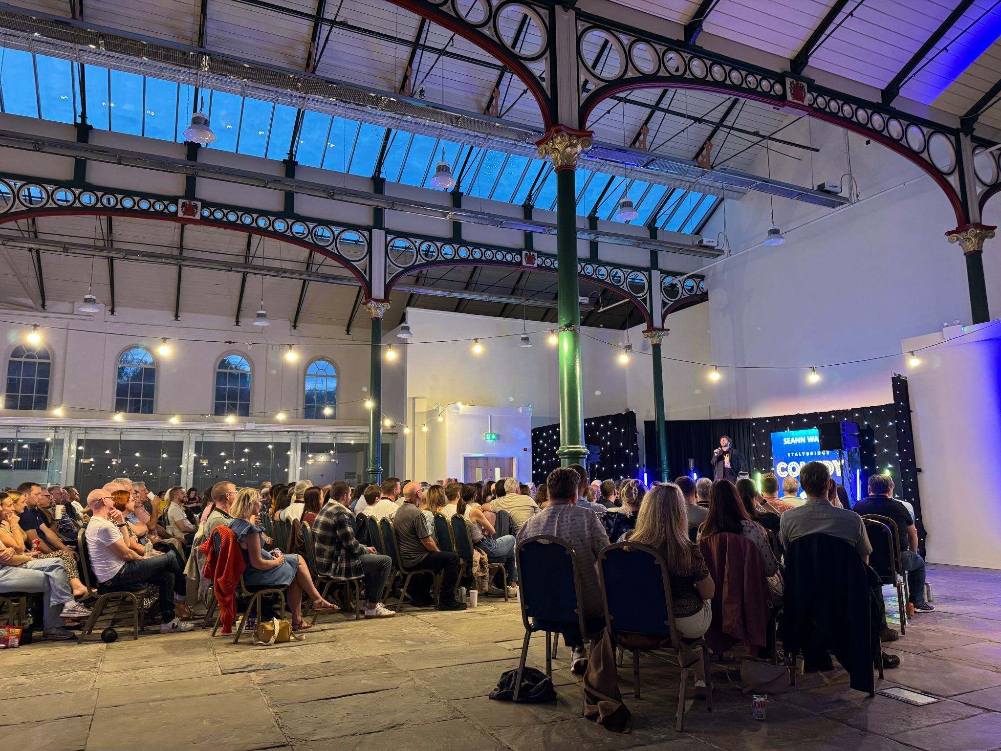 The audience enjoying a performance at last year's Comedy Weekender in Stalybridge