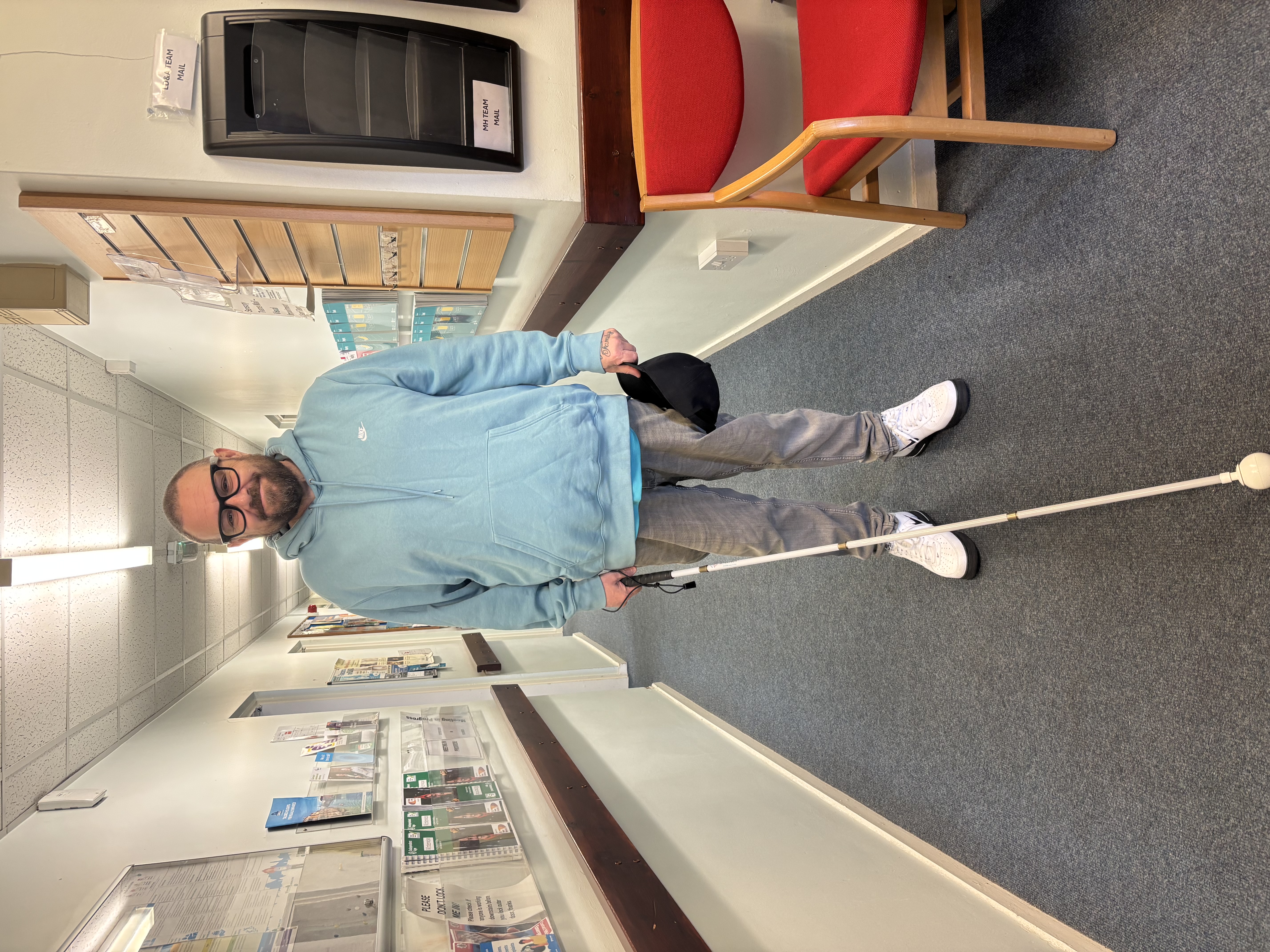Lee Thornton with his stick