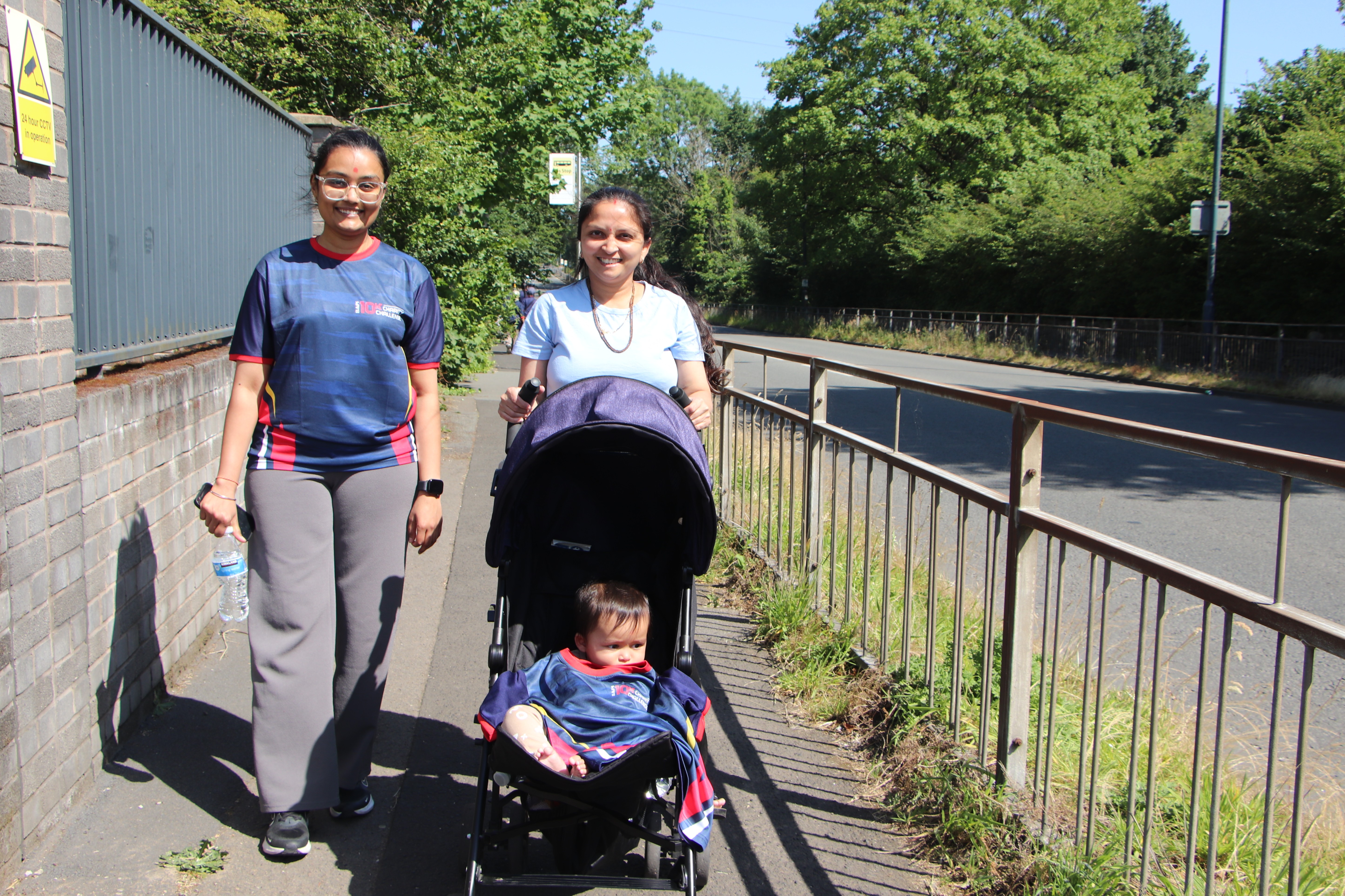 People of all ages walked, jogged and ran the route