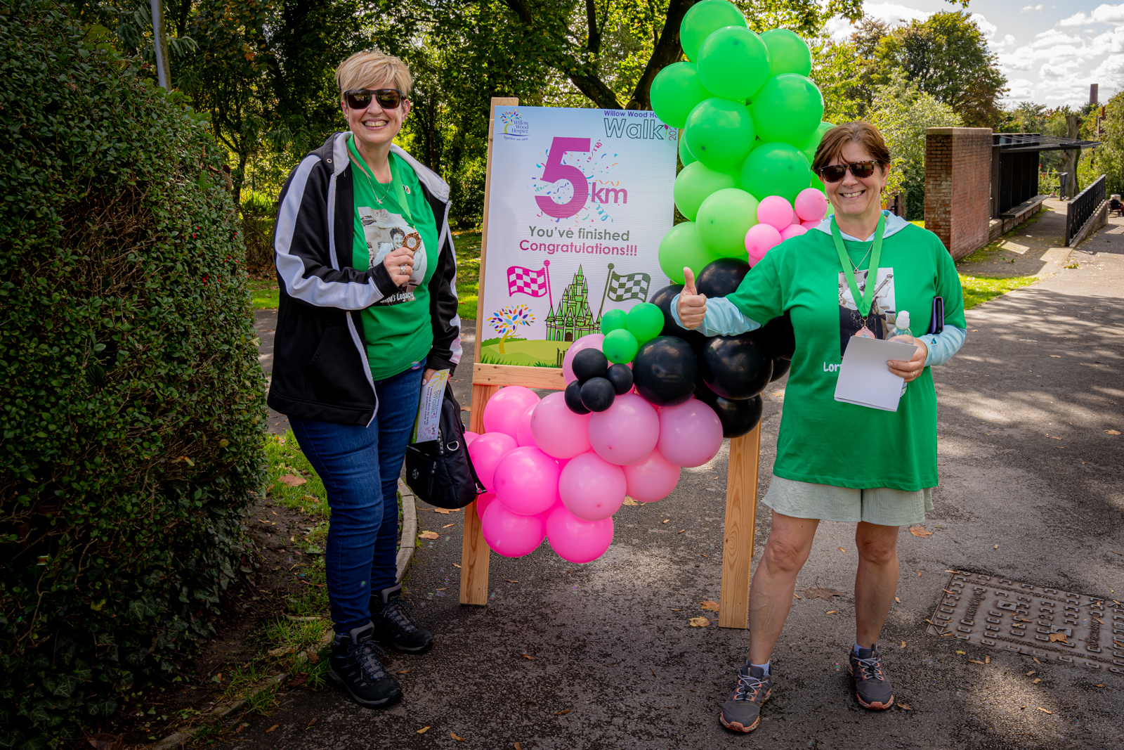 Walkers will receive a medal and certificate after completing the 5k route