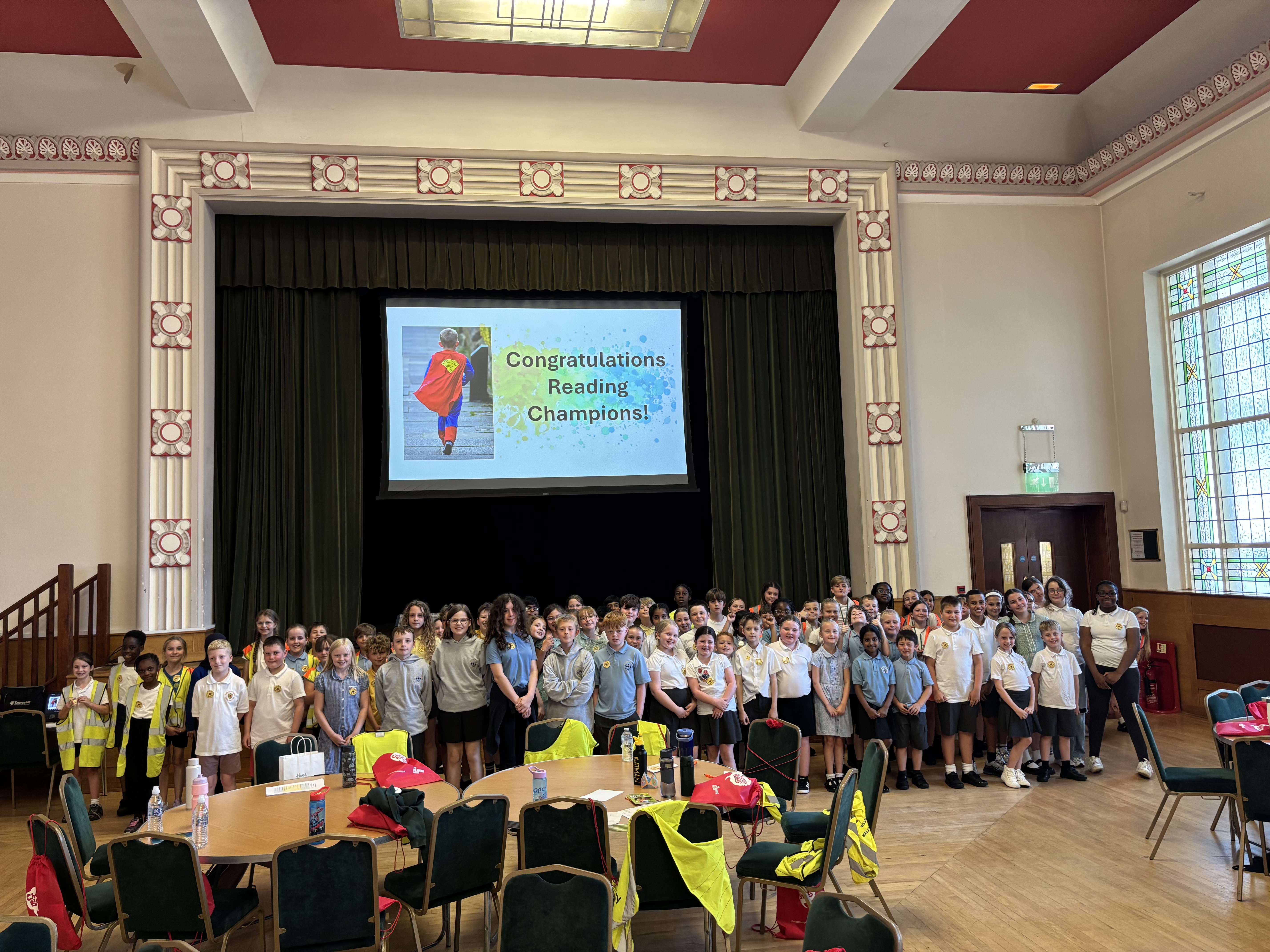 Pupils from primary schools have been celebrated as Reading Champions at Dukinfield Town Hall