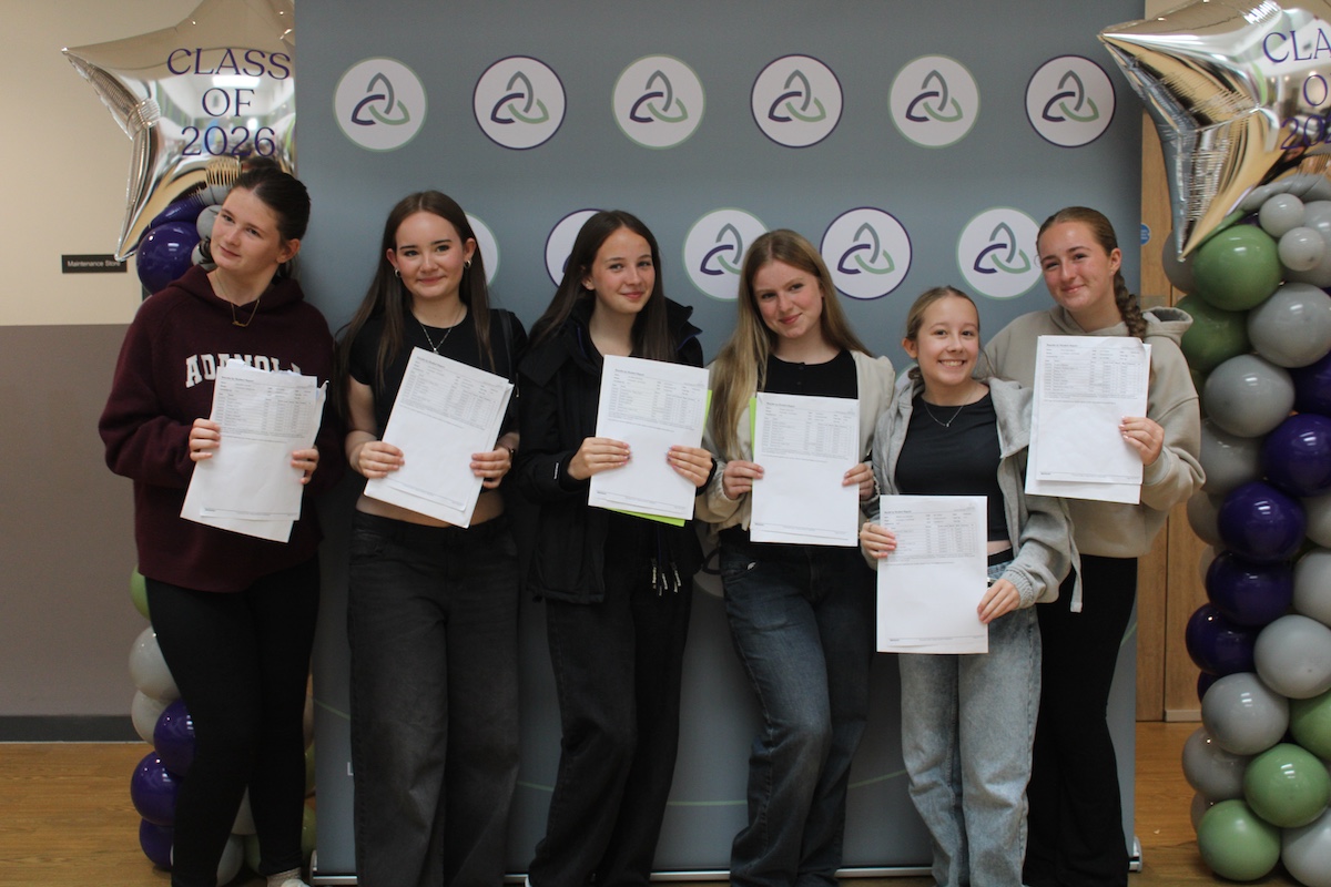 Evie, Amy, Lily, Phoebe, Mel and Ruby celebrate their achievements