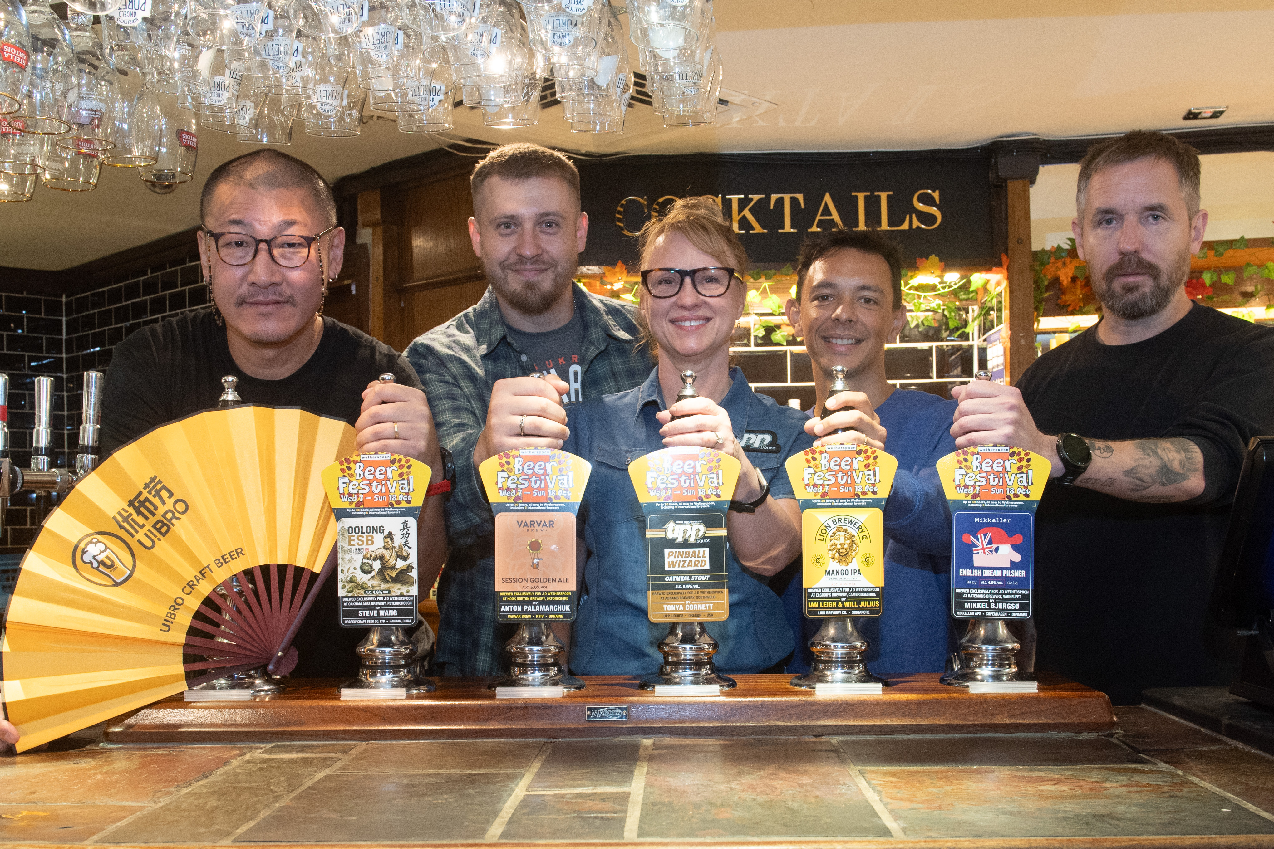 A range of up to 30 beers will be on offer at the festival in Tameside's Wetherspoons pubs