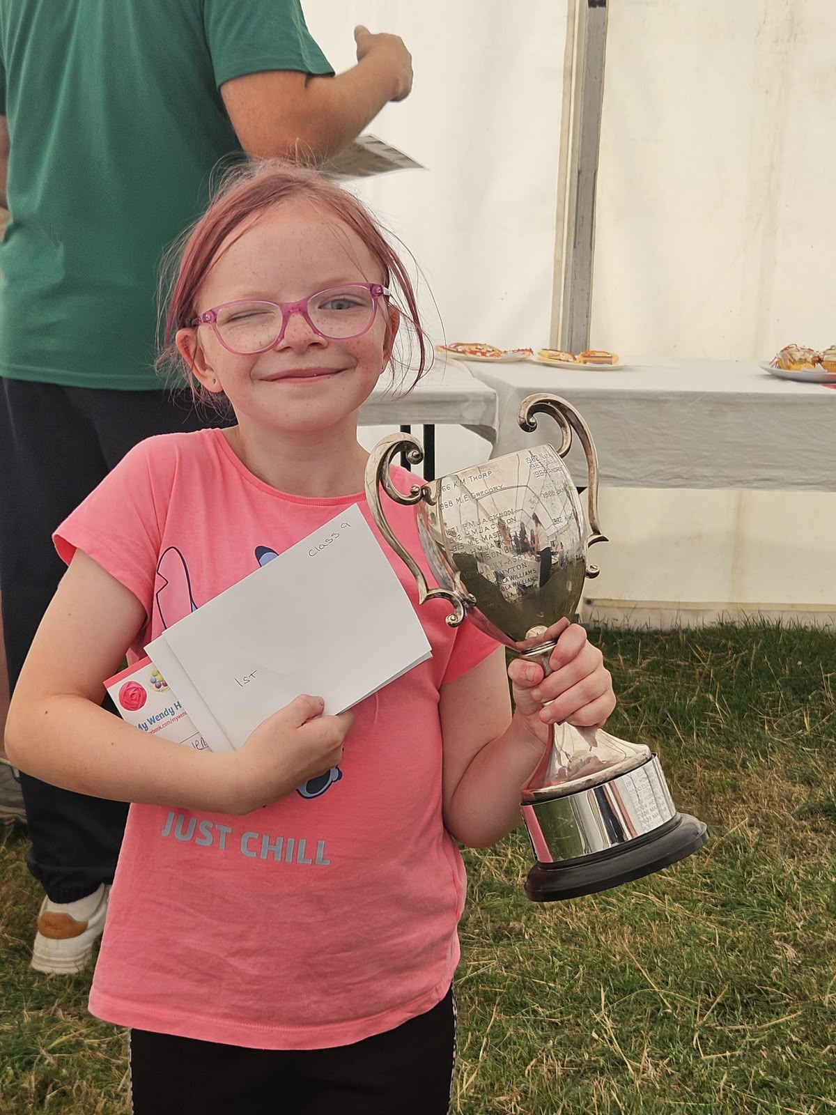 Florence Nugent with the Hillside Cup