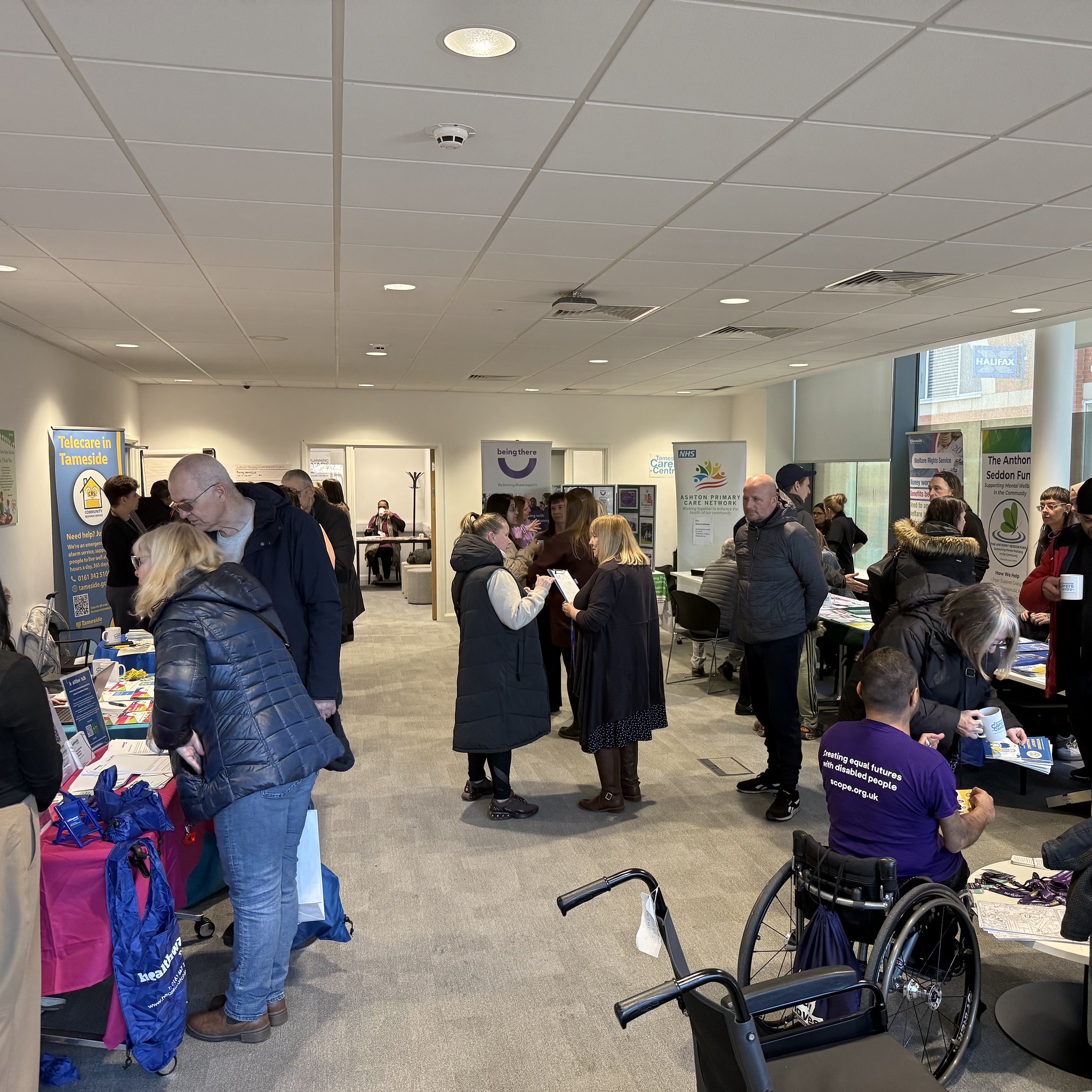 A previous drop-in event for Tameside carers