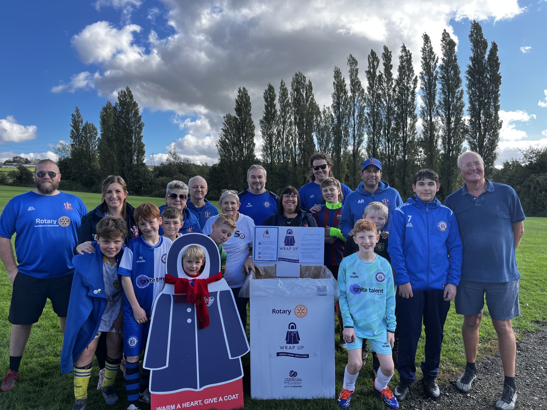 Dukinfield and Stalybridge Rotary Club Wrap Up Tameside winter coat appeal 2026