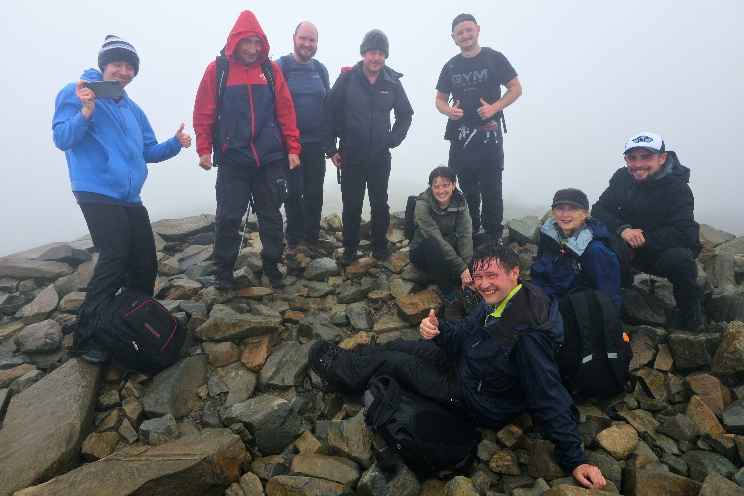 Emmaus team on the summit of Scafell Pike