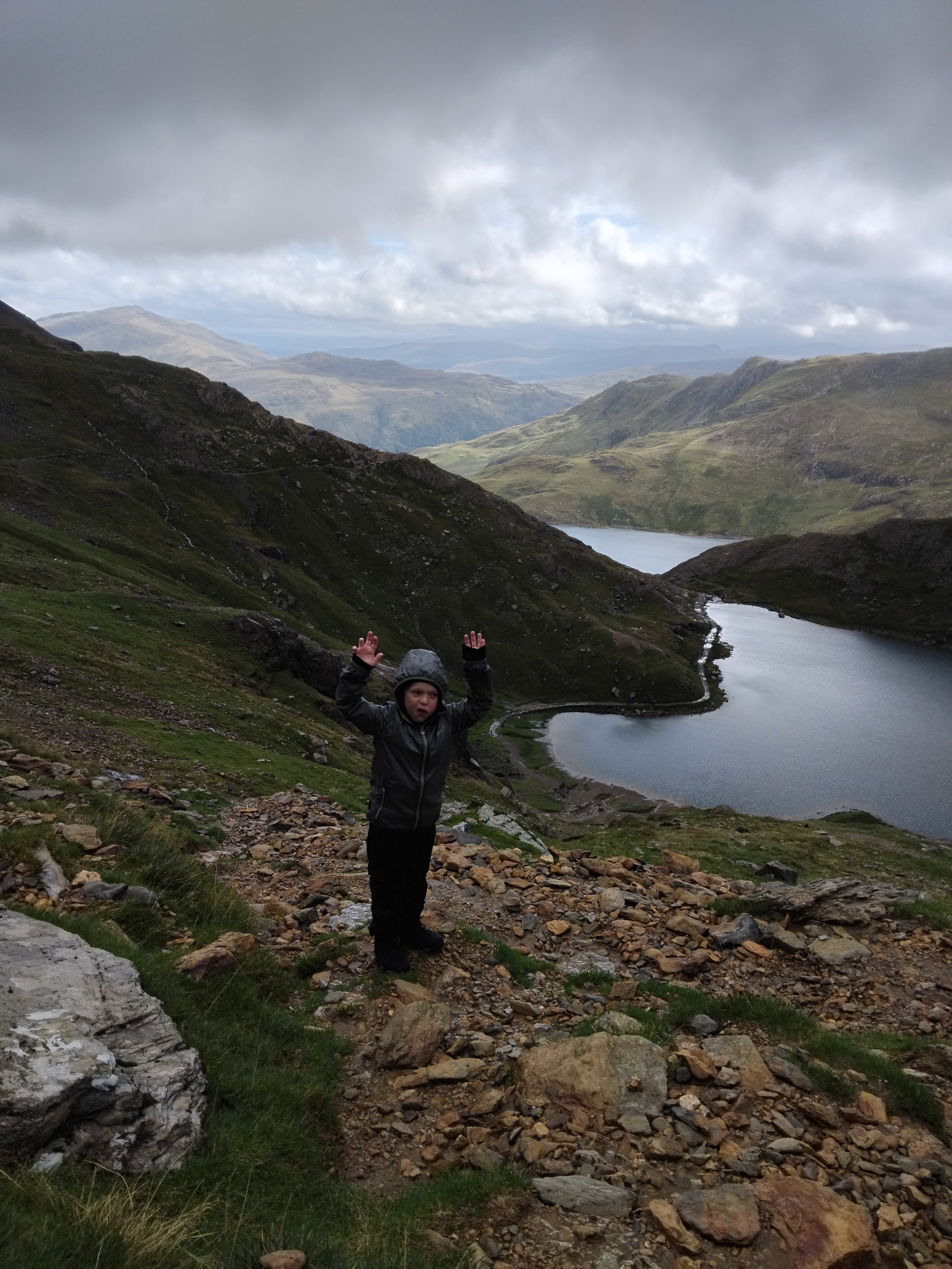 Freddie on the hike to Snowdon