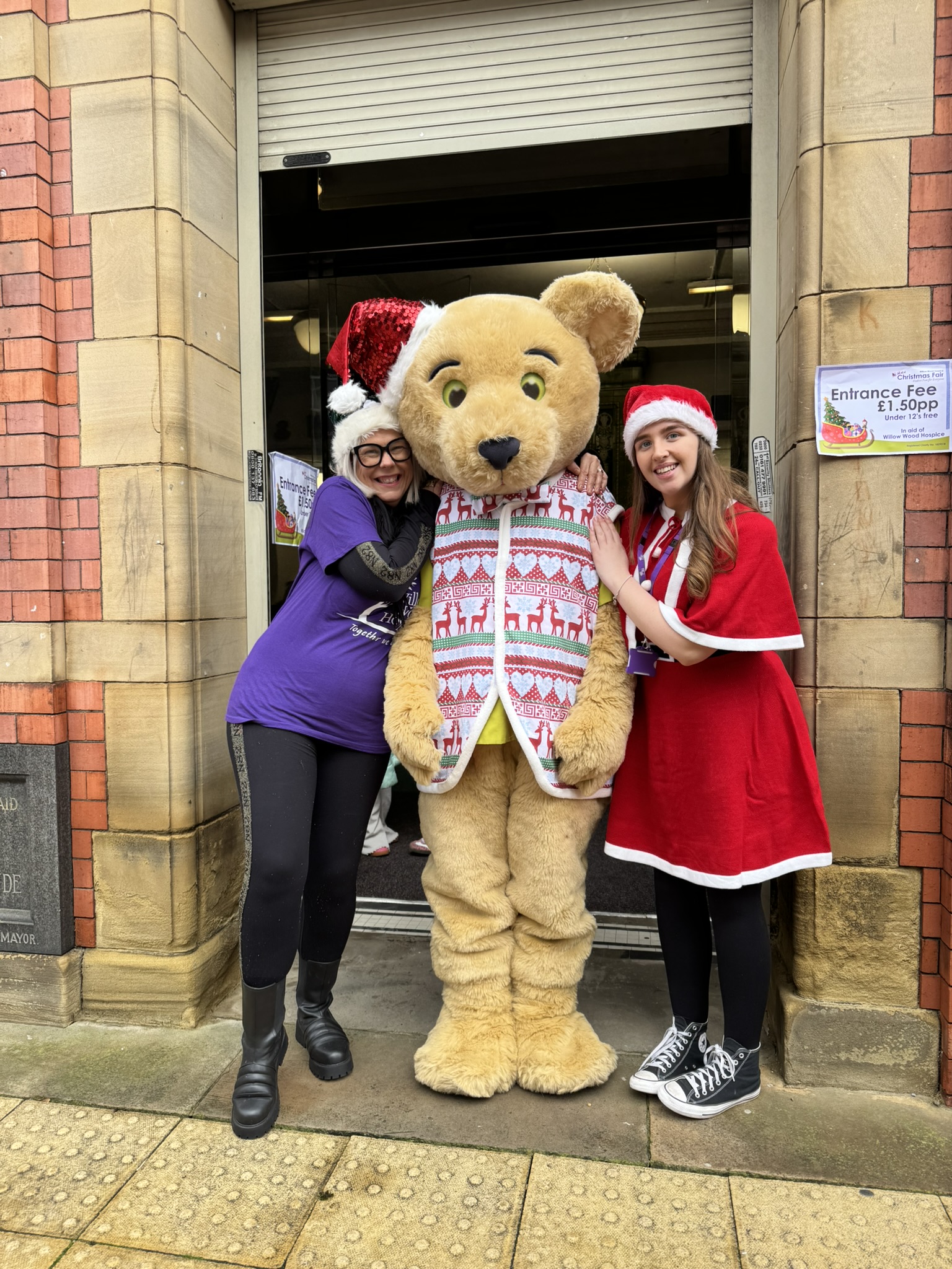 Woody the Hospice mascot will add some extra festive sparkle