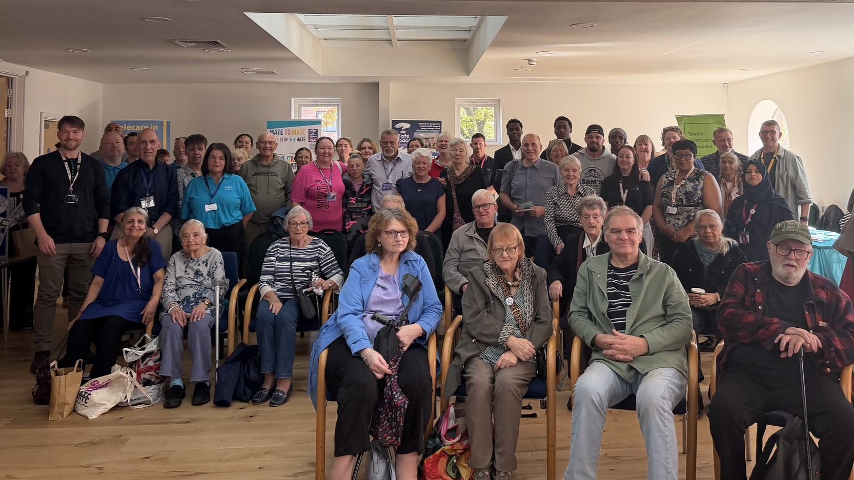 Residents over 50 at the What's On Your Doorstep event in Stalybridge, organised by Jigsaw Support