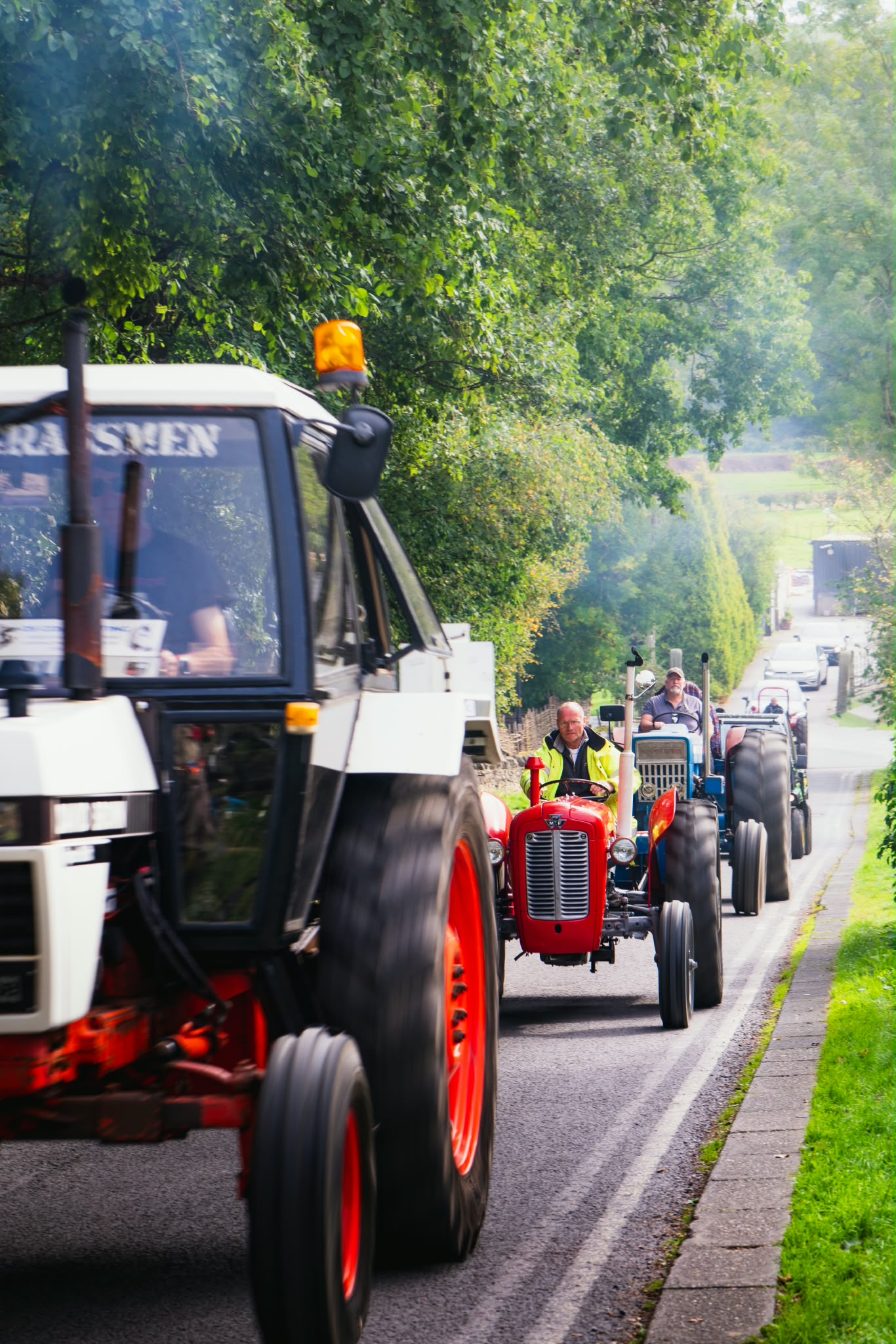 A convoy of tractors hit streets across Tameside and High Peak