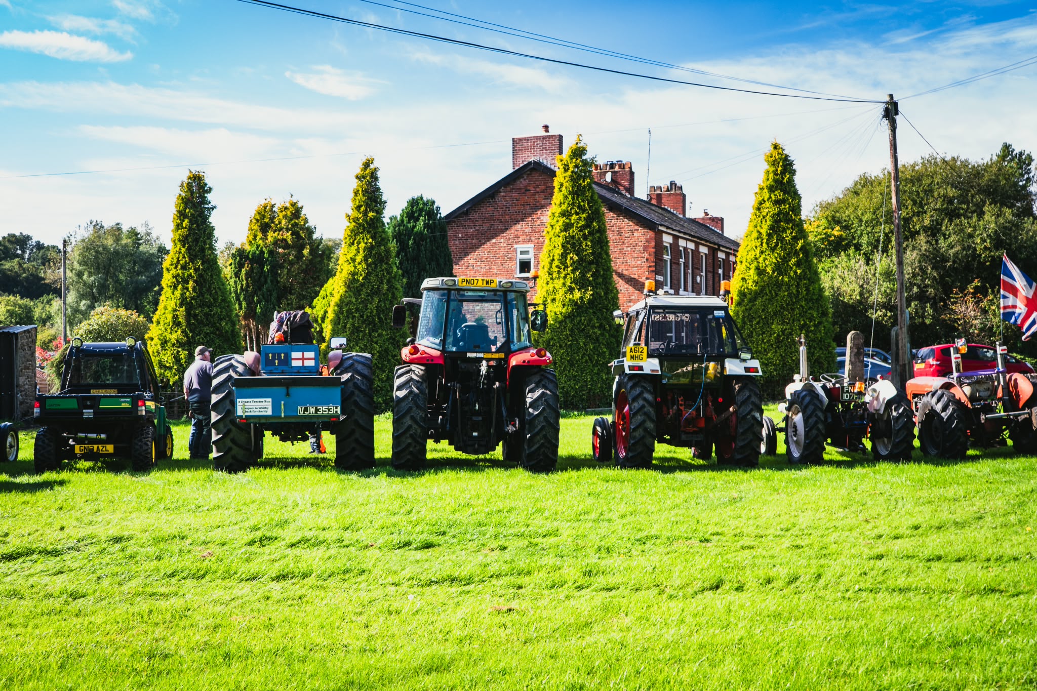 There were a plethora of tractors for visitors to see