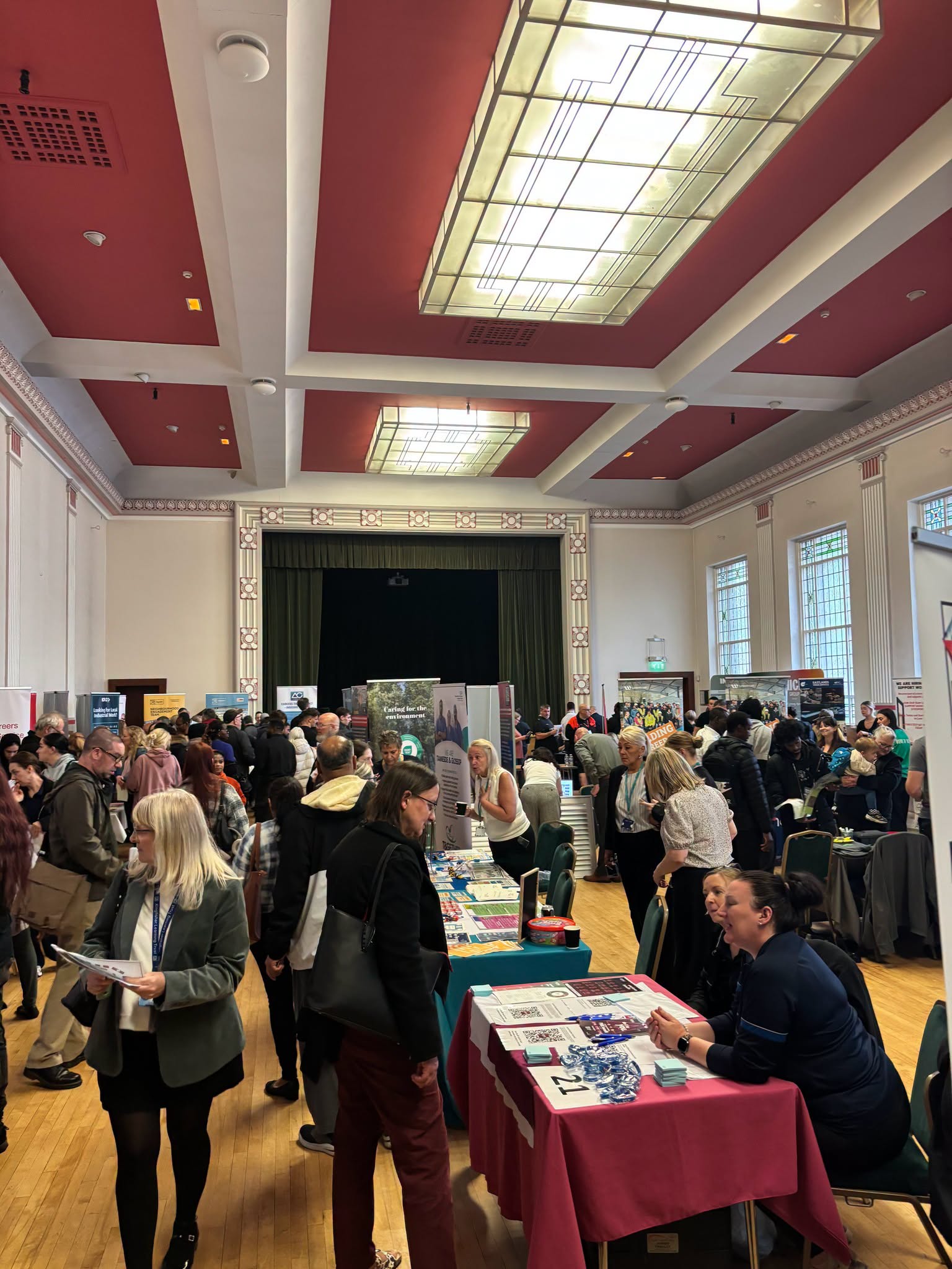 There was a record turnout at Dukinfield Town Hall for Tameside's Autumn Jobs Fair 2026